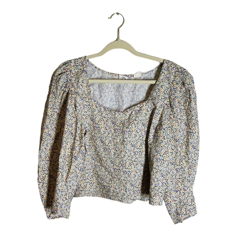 Levis floral puff sleeve top - Picture 2 of 6